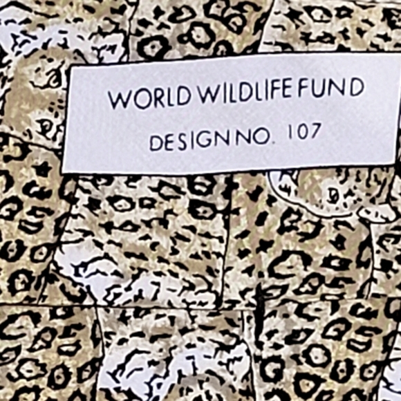 Vintage WWF Jaguar Necktie 100% Silk Necktie Made in USA - Picture 4 of 7